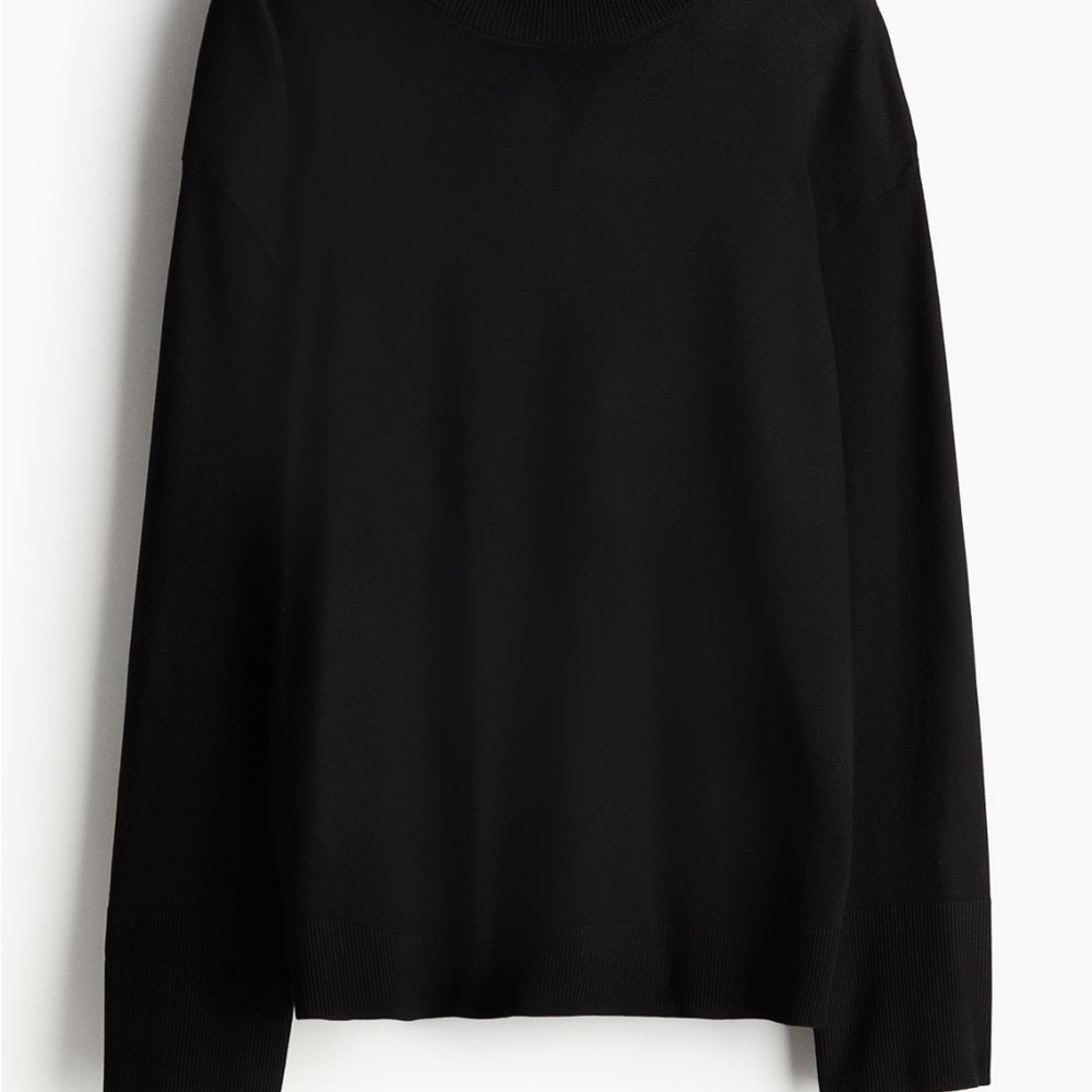 Fine Knit Black Sweater
